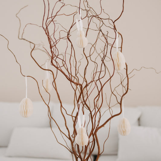 Papieranhänger 6er Set Ostern beige (VE = 6 Stk.)