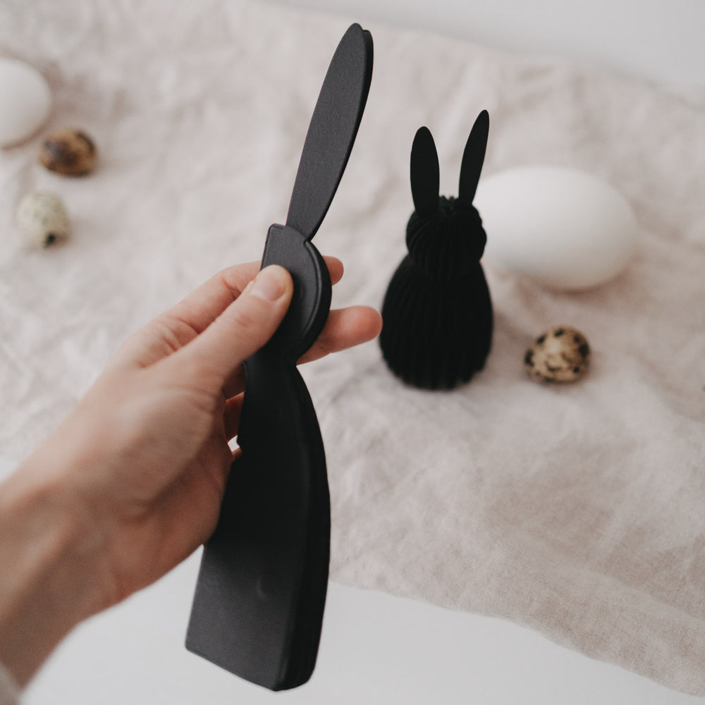 Papierhasen 2er Set schwarz (VE = 6 Stk.)