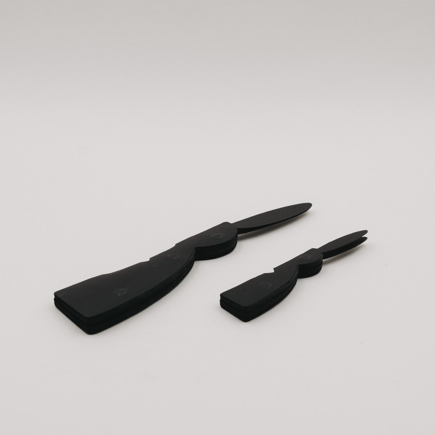 Papierhasen 2er Set schwarz (VE = 6 Stk.)