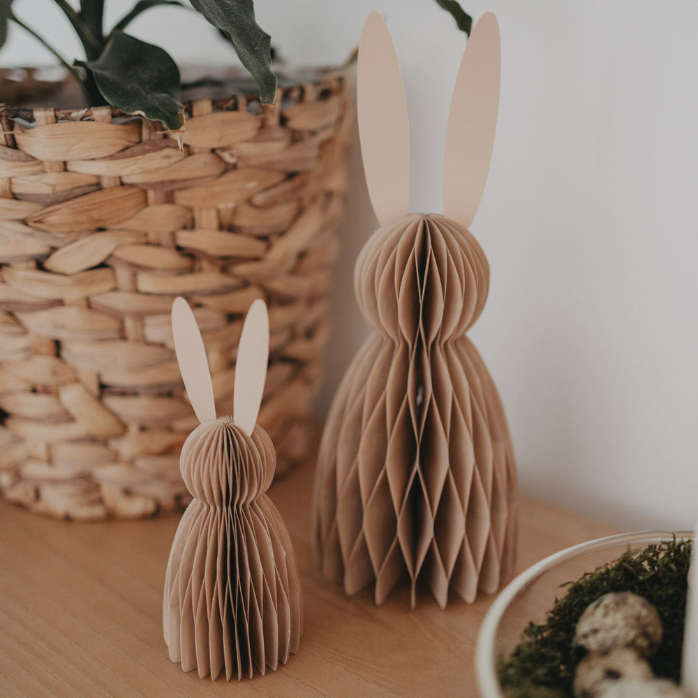 Papierhasen 2er Set natur (VE = 6 Stk.)