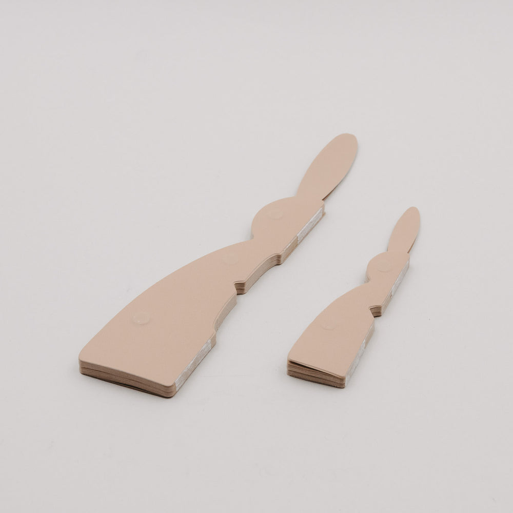 Papierhasen 2er Set natur (VE = 6 Stk.)