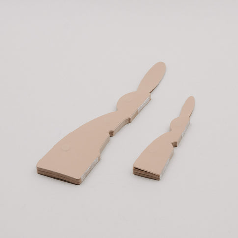Papierhasen 2er Set natur (VE = 6 Stk.)