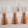 Papierhasen 3er Set klein peach (VE = 6 Stk.)