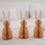 Papierhasen 3er Set klein peach (VE = 6 Stk.)