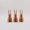 Papierhasen 3er Set klein peach (VE = 6 Stk.)