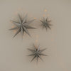 Papiersterne 3er Set grau (VE = 6 Sets)