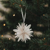 Papieranhänger Schneeflocke 3er Set natur (VE = 6 Stk.)