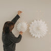 Papieranhänger Schneeflocke 30cm natur (VE = 4 Stk.)