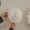 Papieranhänger Schneeflocke 30cm natur (VE = 4 Stk.)