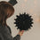 Papieranhänger Schneeflocke 30cm schwarz (VE = 4 Stk.)