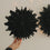Papieranhänger Schneeflocke 30cm schwarz (VE = 4 Stk.)