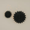 Papieranhänger Schneeflocke 45cm schwarz (VE = 4 Stk.)