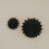 Papieranhänger Schneeflocke 45cm schwarz (VE = 4 Stk.)