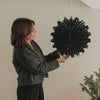 Papieranhänger Schneeflocke 45cm schwarz (VE = 4 Stk.)