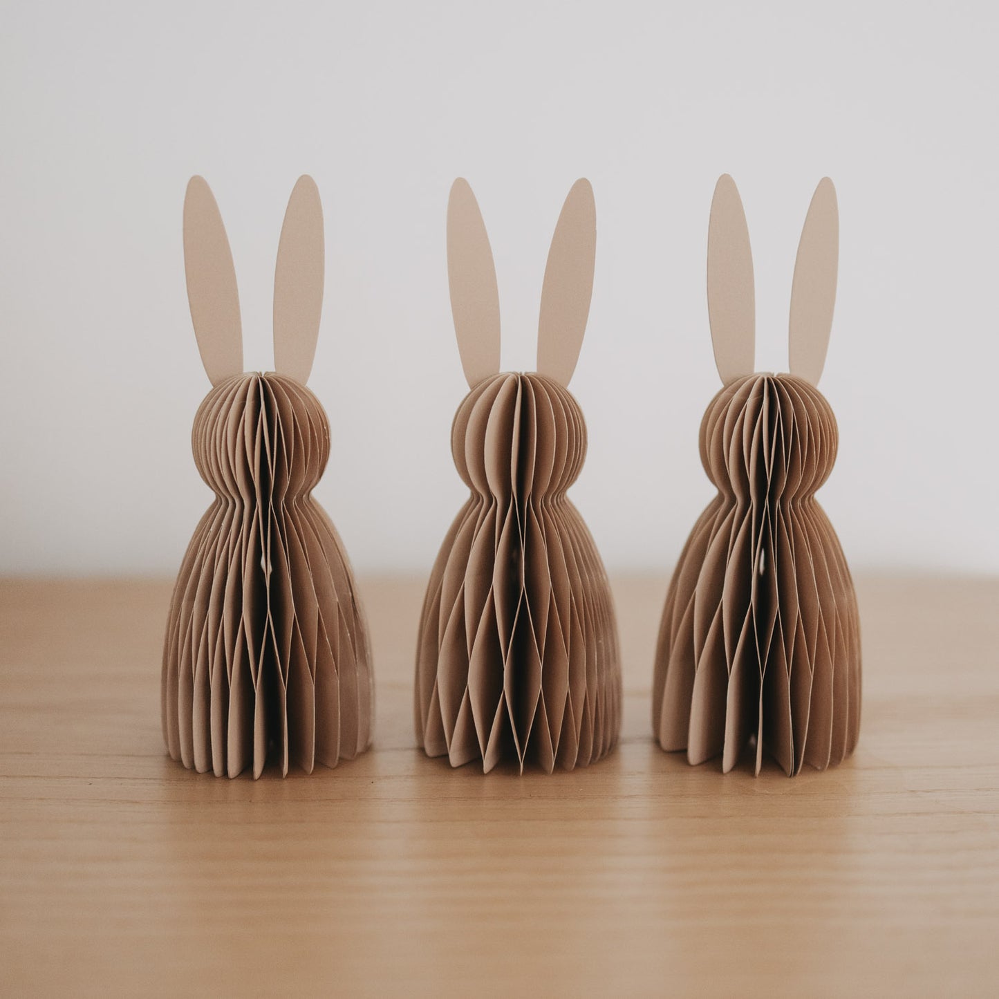 Papierhasen 3er Set klein natur (VE = 6 Stk.)