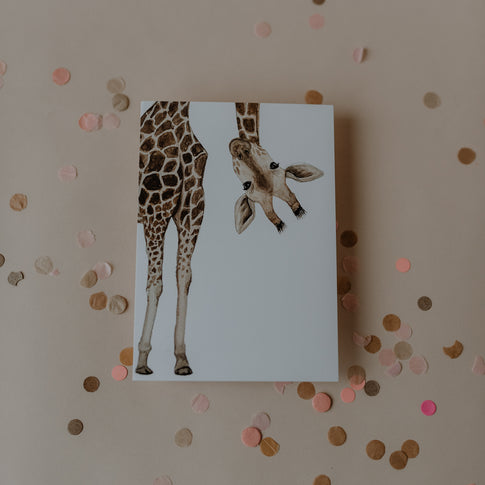 Aquarellkarte Giraffe (UE = 10 Pièces)