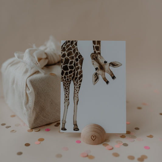 Aquarellkarte Giraffe (VE = 10 Stück)