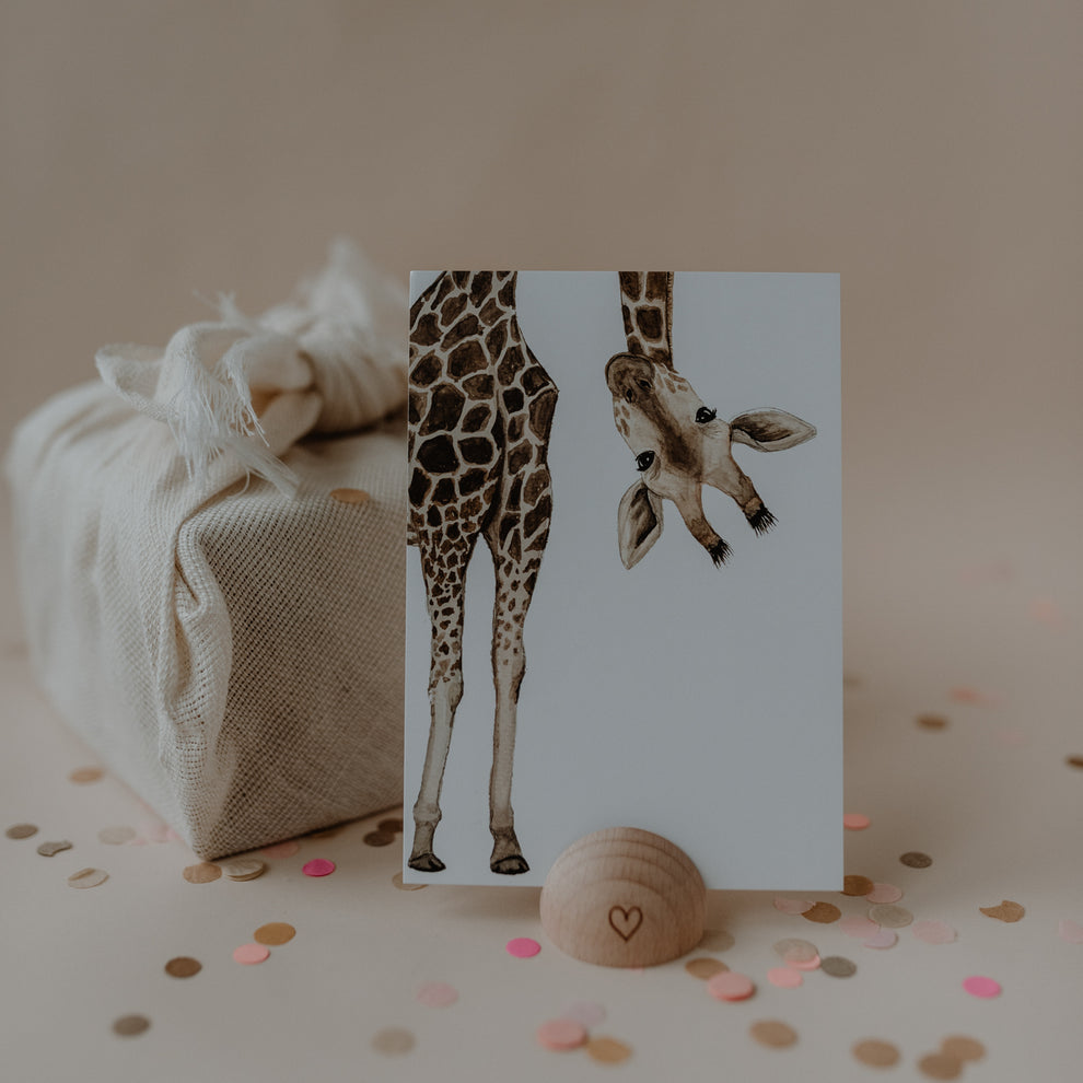 Aquarellkarte Giraffe (UE = 10 Pièces)