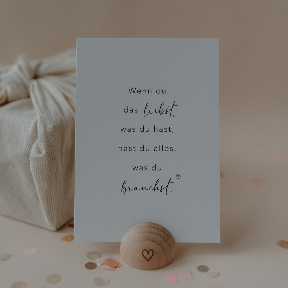 Spruchkarte Alles was du brauchst (UE = 10 Pièces)
