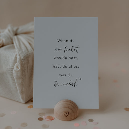 Spruchkarte Alles was du brauchst (VE = 10 Stück)