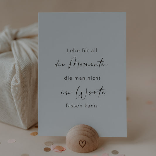 Spruchkarte Momente (VE = 10 Stück)