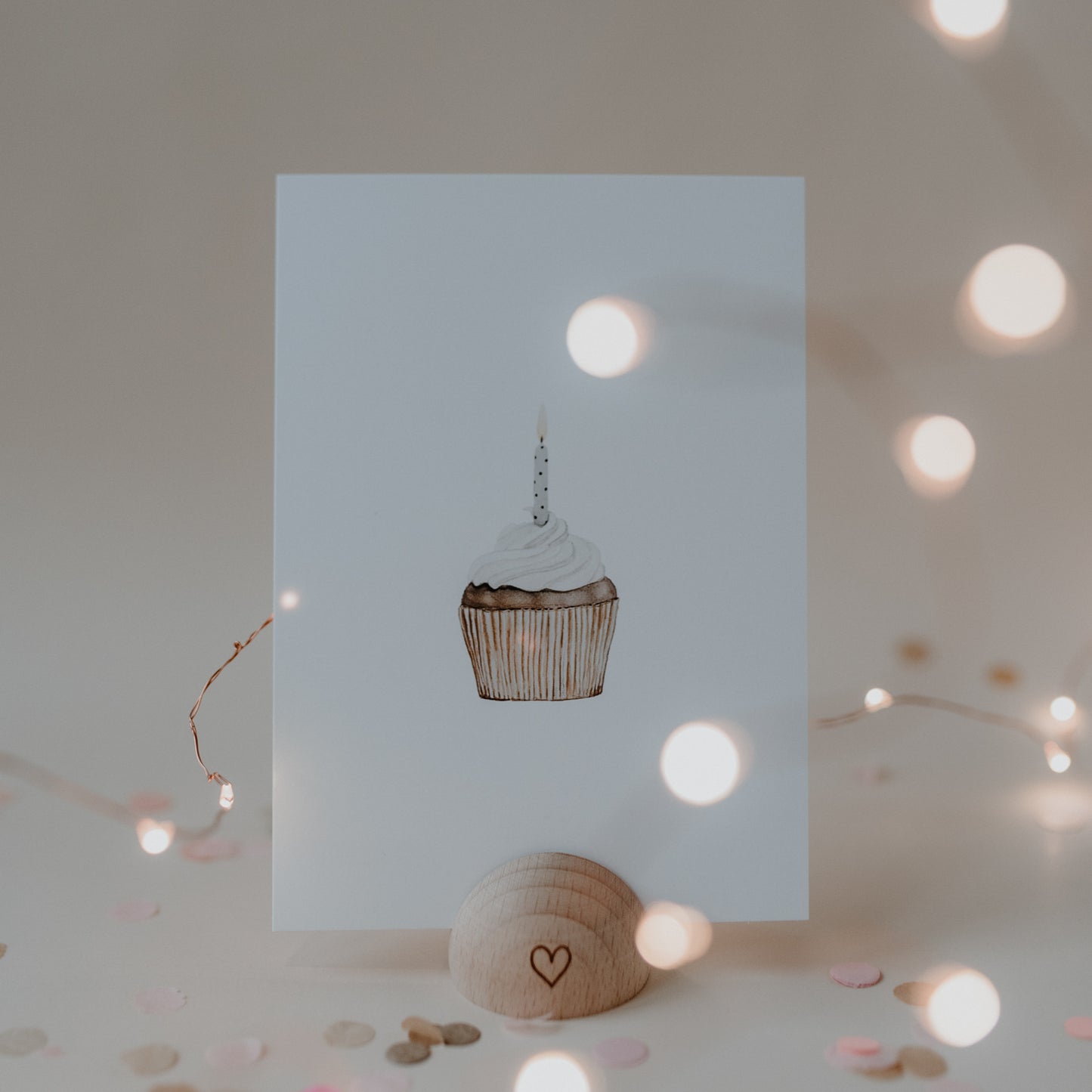 Aquarellkarte Cupcake (UE = 10 Pièces)