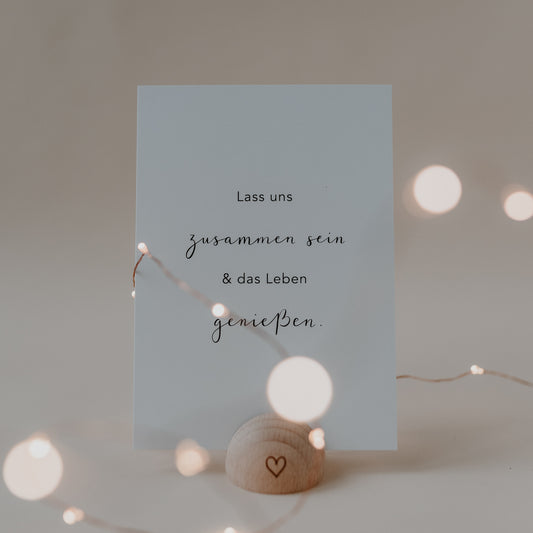 Spruchkarte Zusammensein (UE = 10 Pièces)
