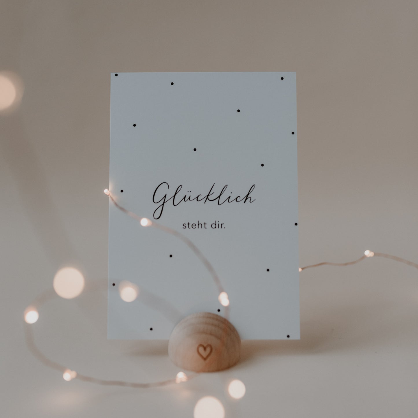 Spruchkarte Glücklich (UE = 10 Pièces)