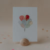 Watercolor card Balloons (PU = 10 pieces)