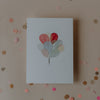 Watercolor card Balloons (PU = 10 pieces)