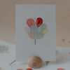 Watercolor card Balloons (PU = 10 pieces)