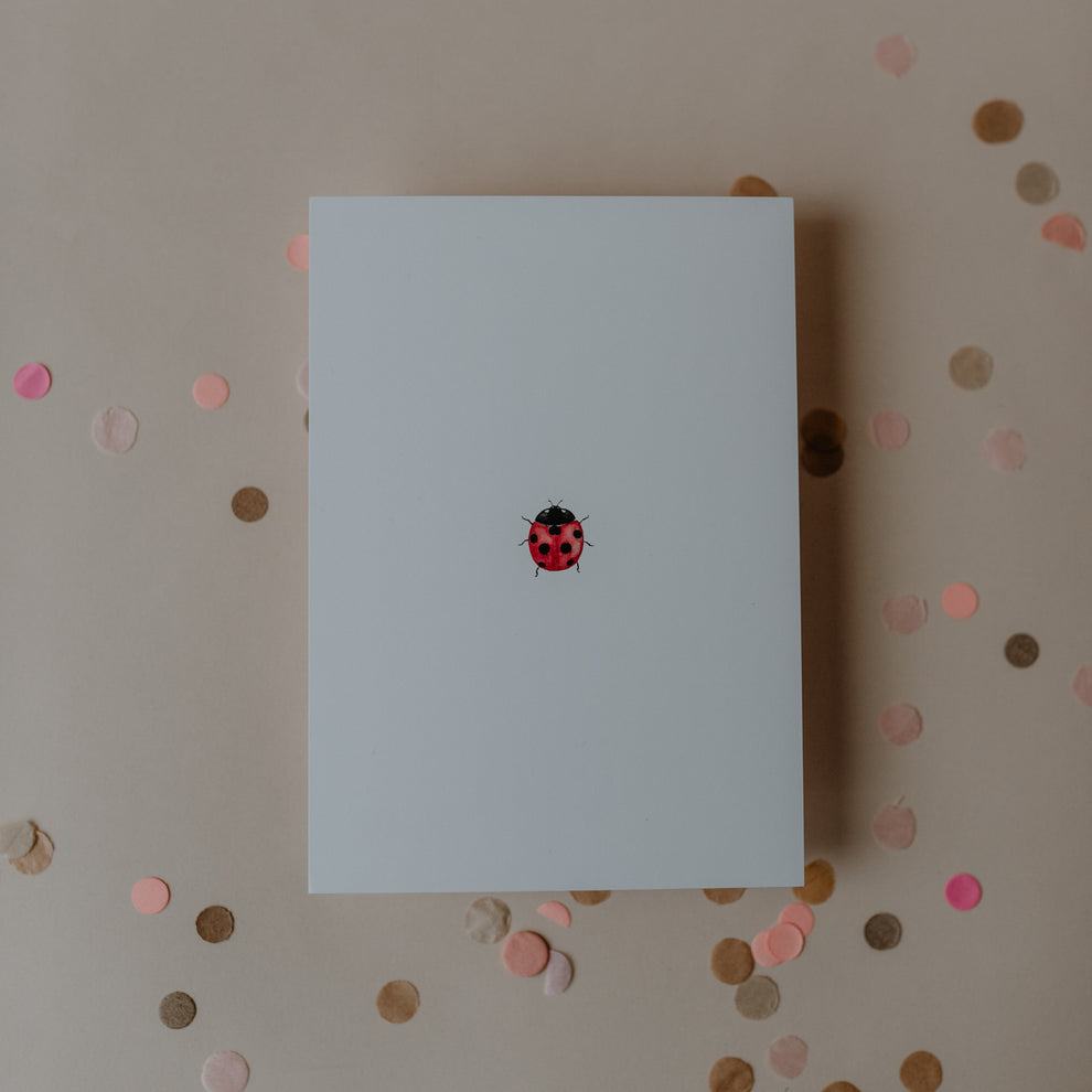 Aquarellkarte Ladybug (UE = 10 Pièces)