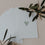 Aquarellkarte Heart Mint (UE = 10 Pièces)
