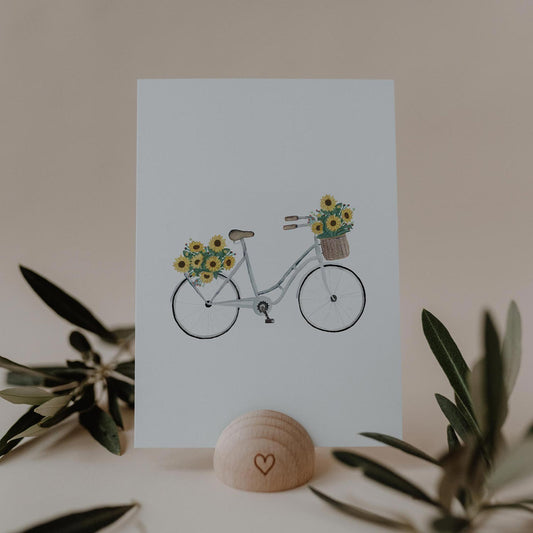 Carte aquarelle Flowerbike (VE = 10 pièces)