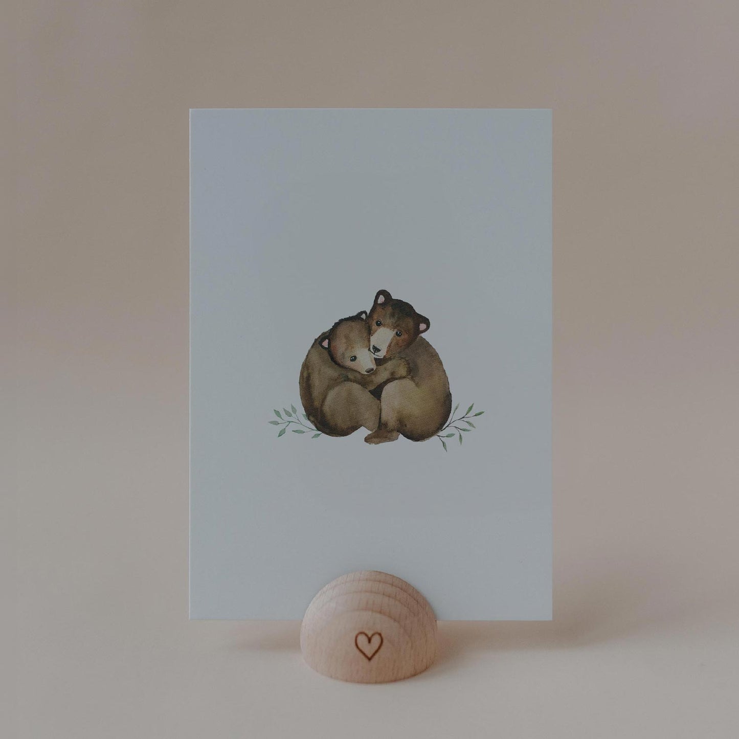 Carte aquarelle Petits Ours (VE = 10 pièces)