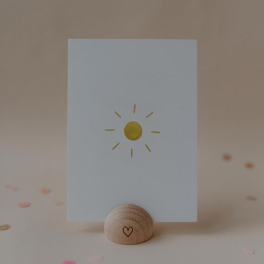 Carte aquarelle Soleil (VE = 10 pièces)