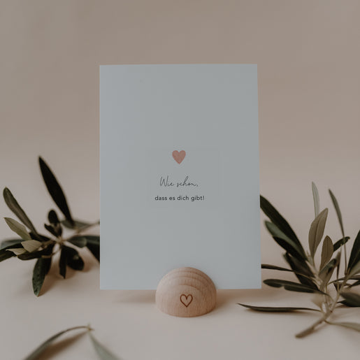 Watercolor card Heart How beautiful (VE= 10 pcs)