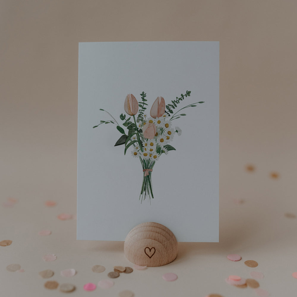 Aquarellkarte Flower bouquet (VE = 10 Stk)