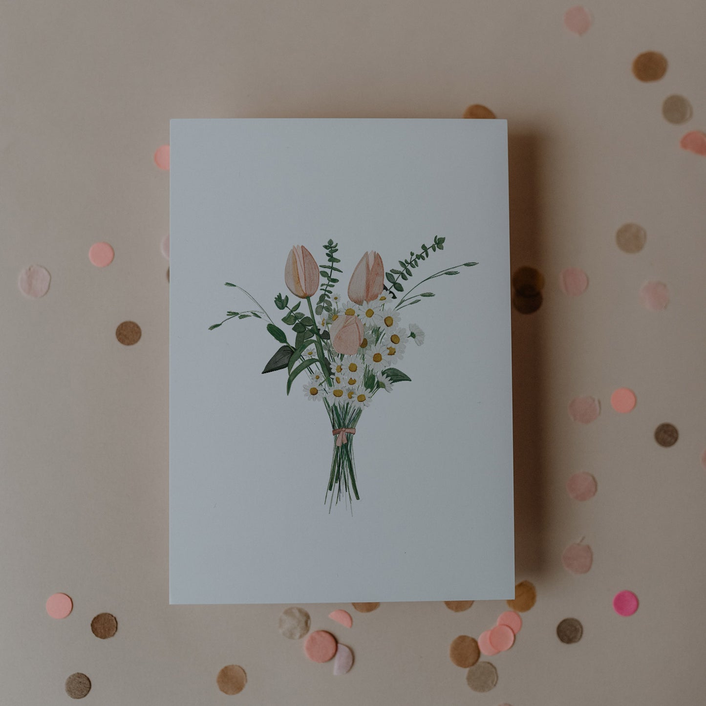 Aquarellkarte Flower bouquet (VE = 10 Stk)