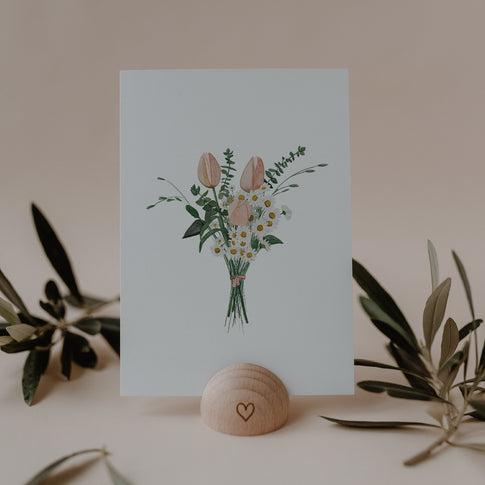Aquarellkarte Flower bouquet (VE = 10 Stk)
