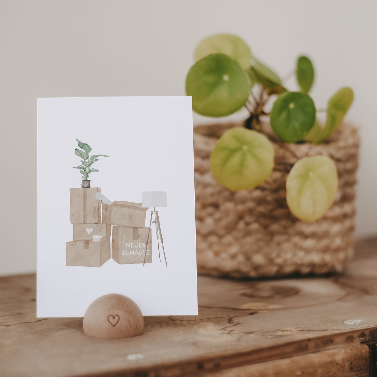 Carte aquarelle New Home (VE = 10 Stück)