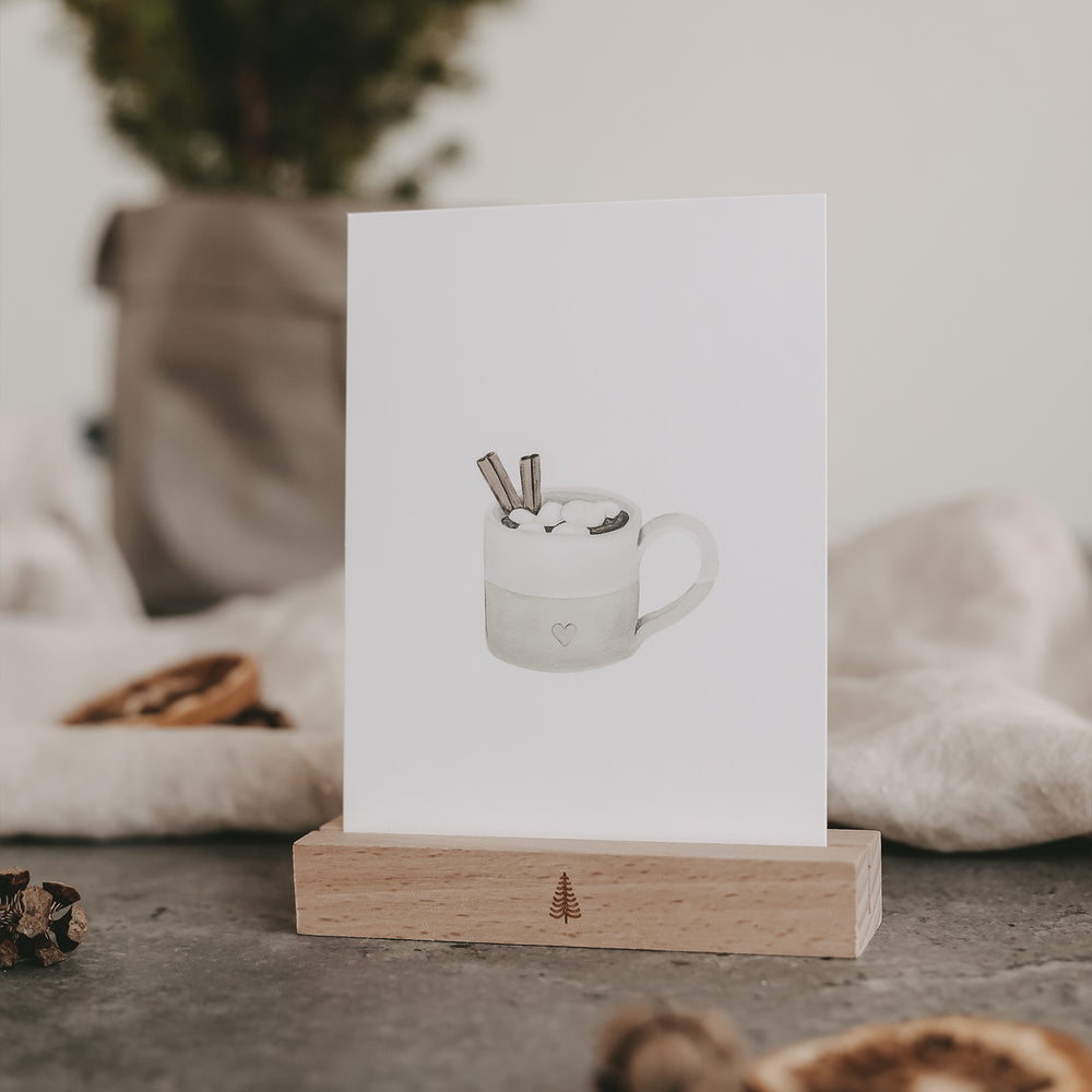 Carte aquarelle Christmas Cup (VE = 10 Stück)