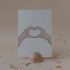 Aquarellkarte Heart Hands (VE= 10 Stk)