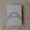 Aquarellkarte Heart Hands (VE= 10 Stk)