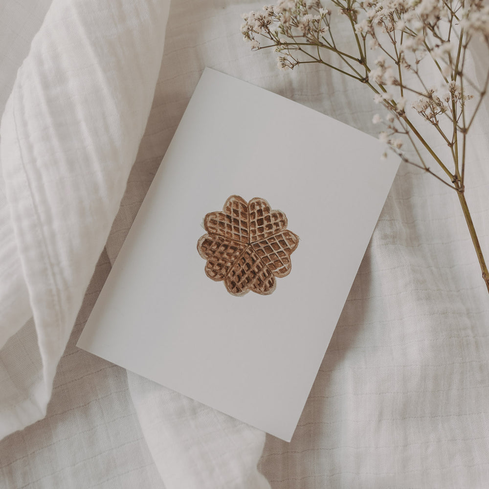 Aquarellkarte Waffle (VE= 10 Stk)