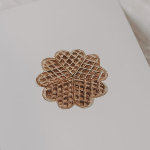 Aquarellkarte Waffle (VE= 10 Stk)