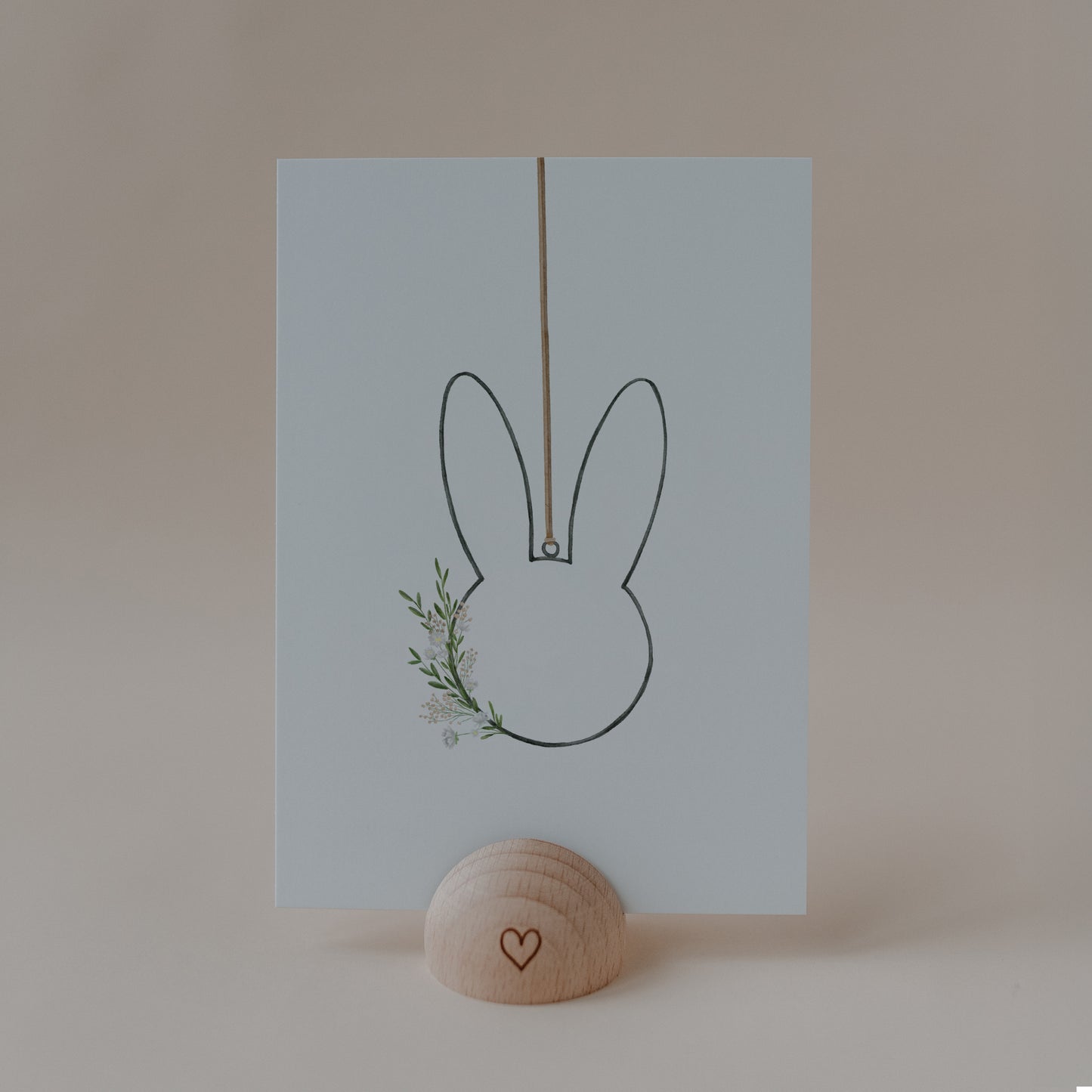 Watercolor Card Easter Wreath (VE= 10 pcs)