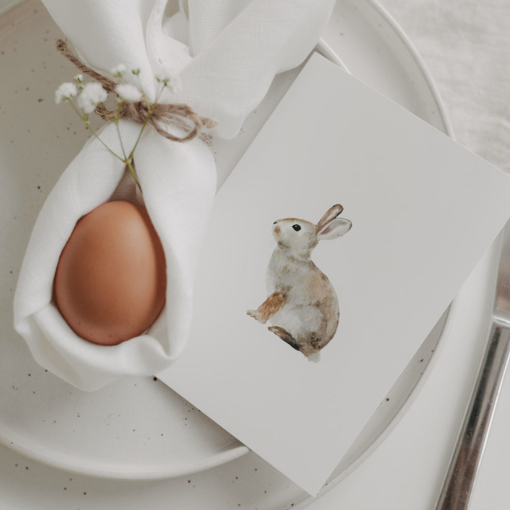 Carte aquarelle Lapin (VE = 10 pcs)
