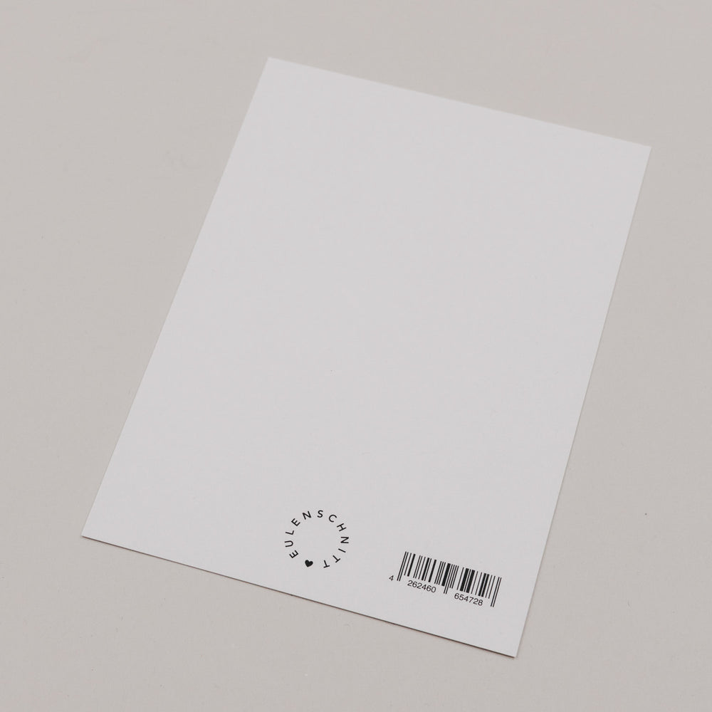 Aquarellkarte Ski girl (VE = 10 Stk)