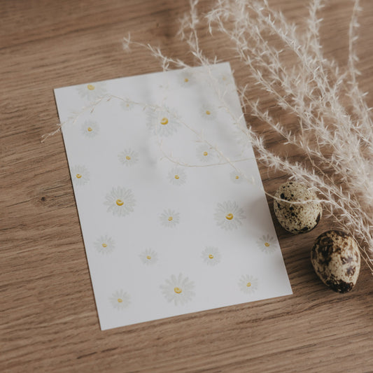 Aquarellkarte Daisies (VE = 10 Stk.)
